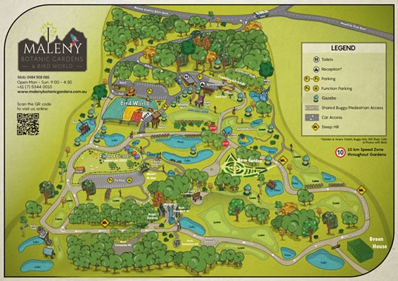 Maleny Botanical Gardens Map